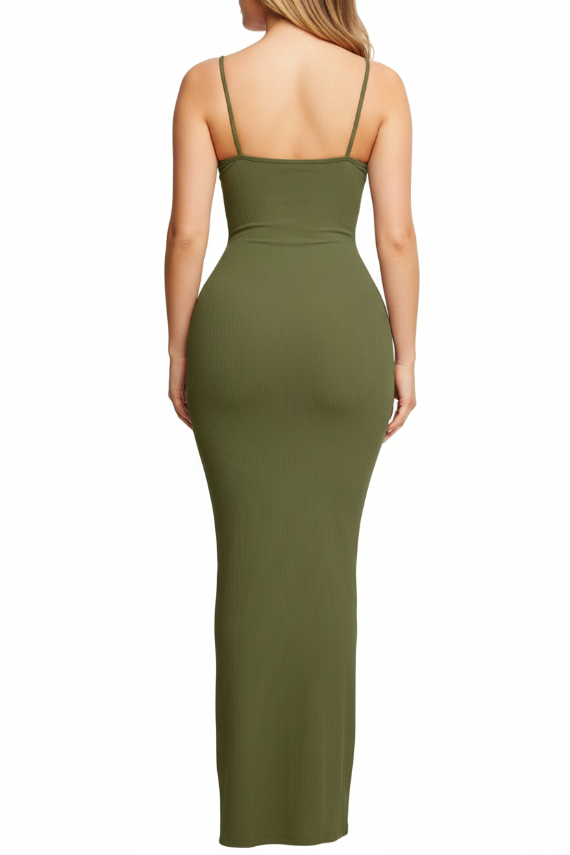 Green Dress Back